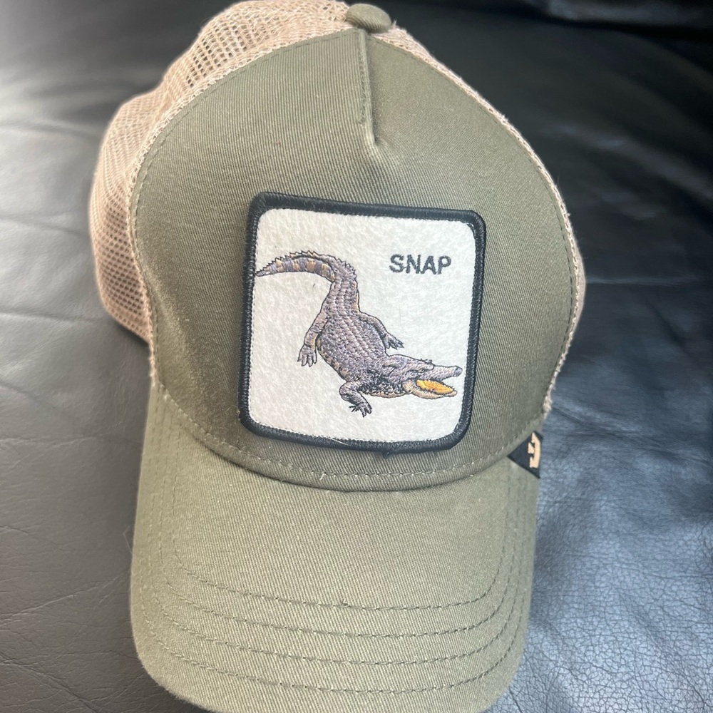Goorin Bros Green and Tan Reptile Cap